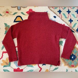 Madewell Red Funnel Neck Sweater